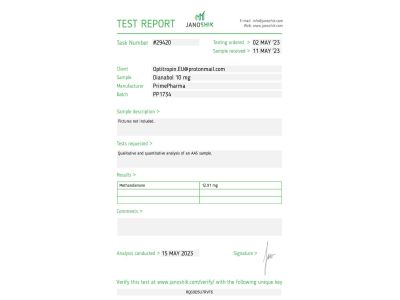Dianabol Fabricant: Prime Pharma Emballage : 100 cp/bt (10 mg/cp)