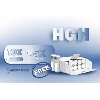 HGH (Human Growth Hormone) 1000 IU liquide 1flacon x 50 IU "White Label"