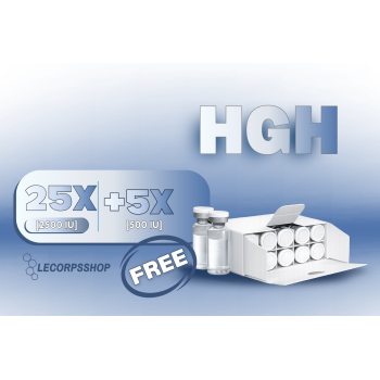 HGH (Human Growth Hormone) 2500 IU liquide 1flacon x 50 IU "White Label"