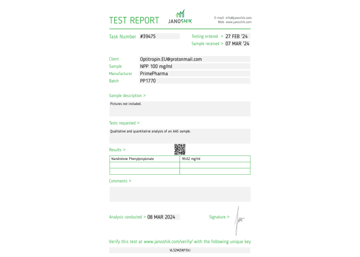 NPP Fabricant: Prime Pharma Emballage : Fiole de 10 ml (100 mg/ml)